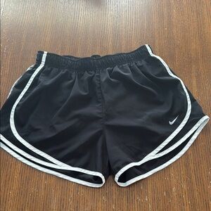 Nike Black and White Athletic Shorts Lightweight Moisture-Wicking
